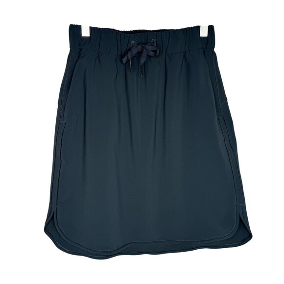 Lululemon On The‎ Fly Skirt Size 4 in Gravity (Green) Pockets Unlined - FLAW - Picture 1 of 9